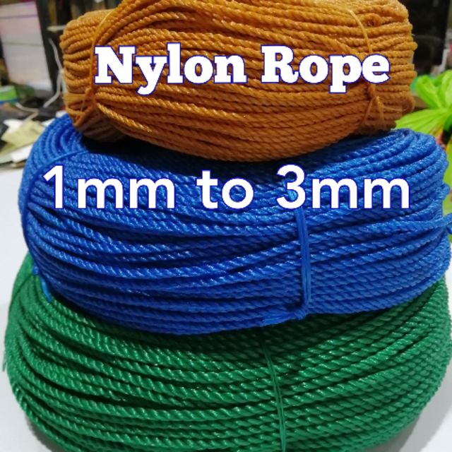 nylon rope sizes