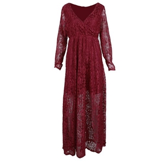 wine red maternity dress