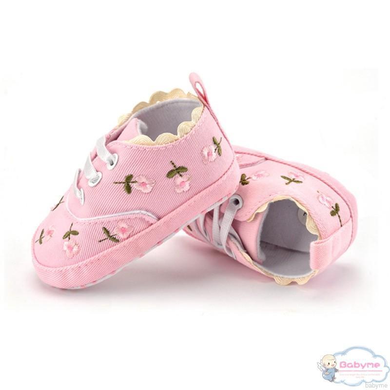 pink newborn shoes