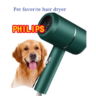 PHILIPS Pet Hair Dryer Blower Hot and cold pet supplies mute hair dryer beauty for cat dog speed