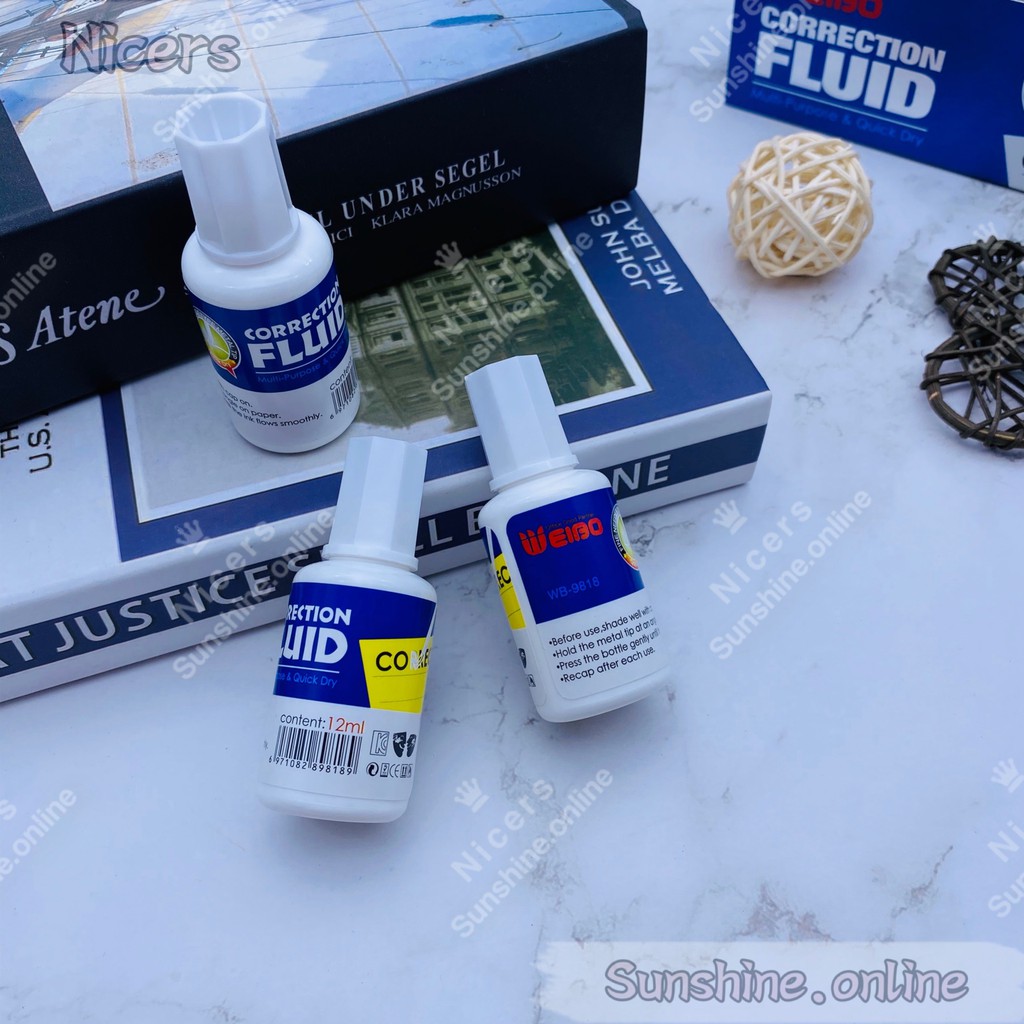 WB9818 Correction Fluid Correction Brush MultiPurpose & Quick Dry