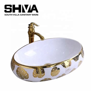 Chaozhou sanitary ware modern beautiful gold colored hand wash basin price bathroom sink g1Ra MKRV #8