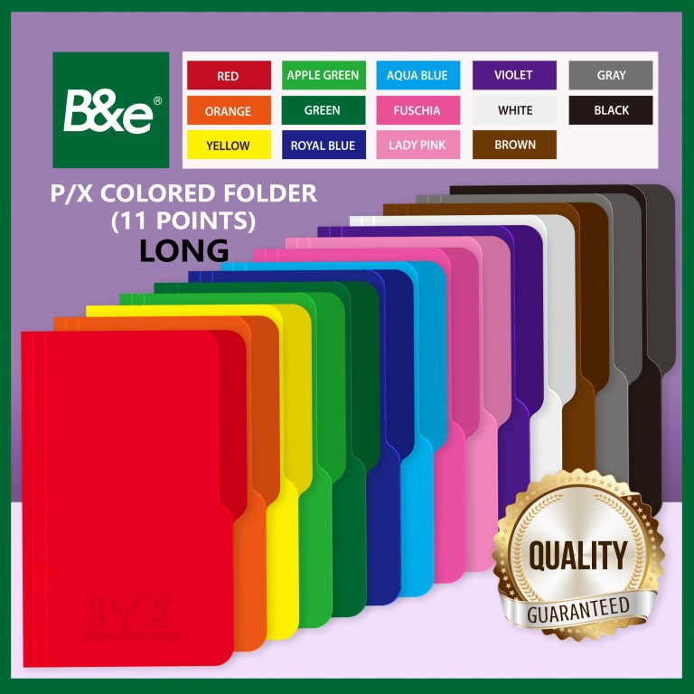 bnesos Stationary Supplies Paper White Folder Long Colored Folder Long