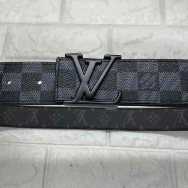 LV belt checkered black (reversible) | Shopee Philippines