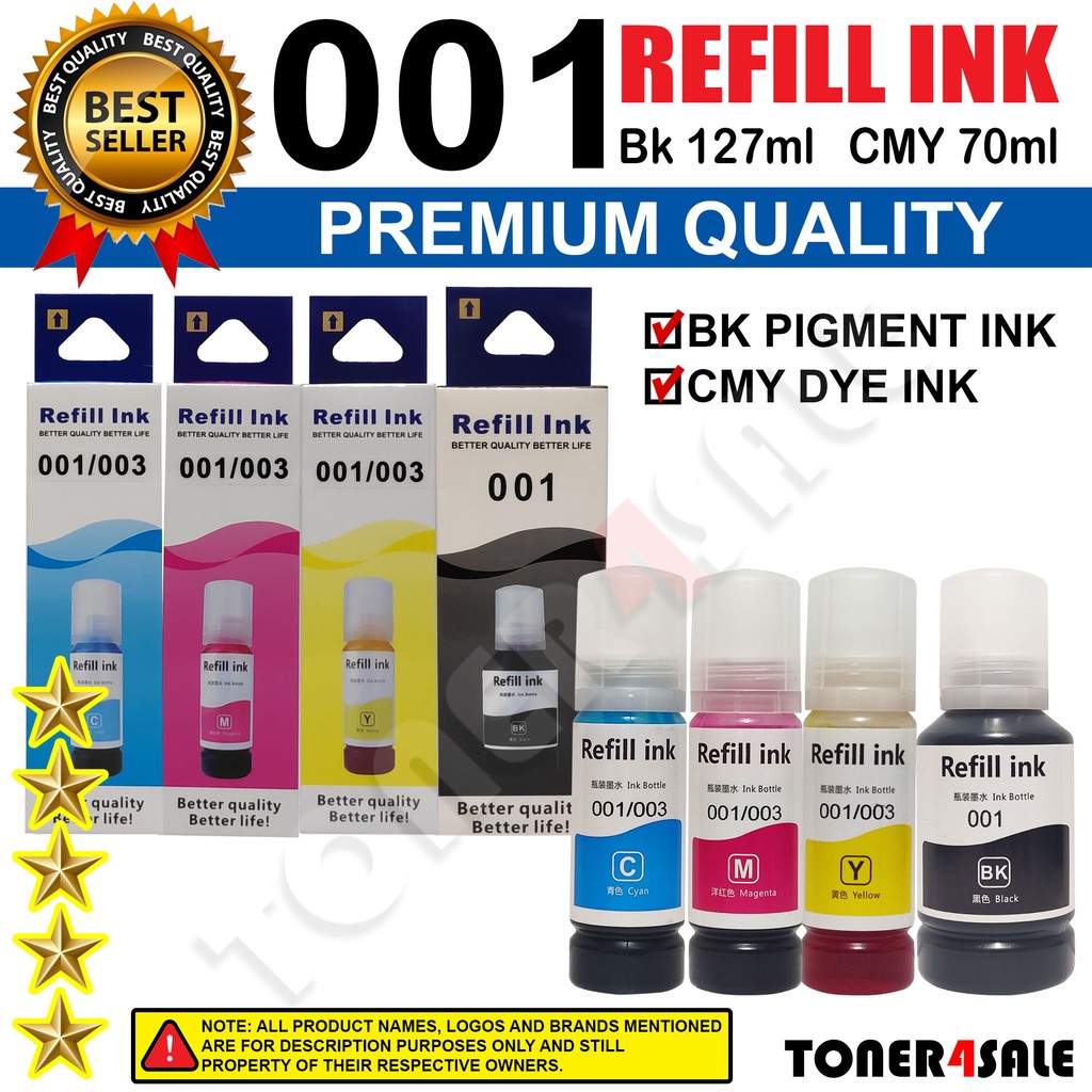 001 refill ink 001 for epson 001 L4150 L4160 L4260 L6160 L6260 L6170