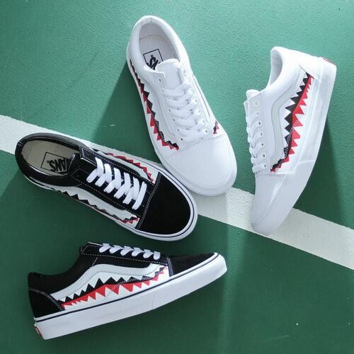 tenis vans x bape