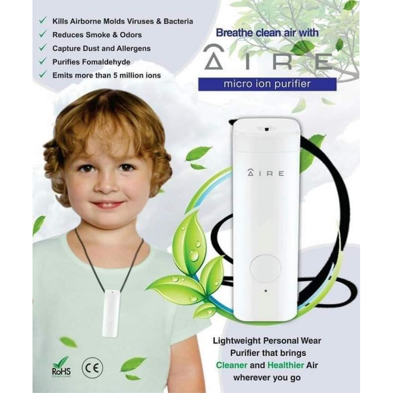 Original Air Purifier/Brand AIRE Micro 5 millions Ion Purifier/Kills