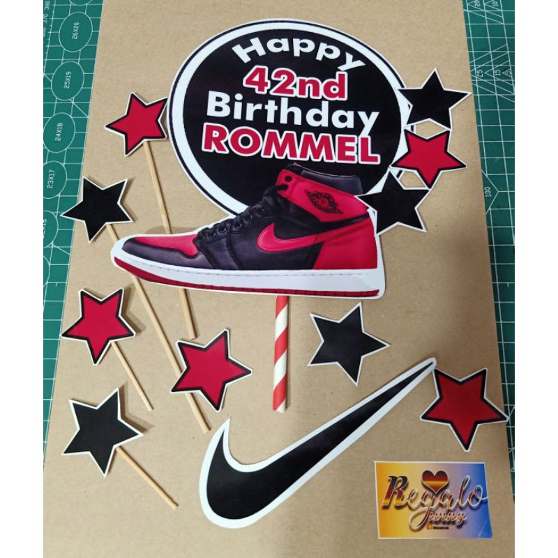 NIKE SHOES CAKE TOPPER FOR BIRTHDAY Shopee Philippines