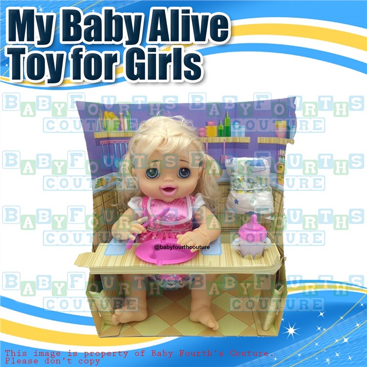 My Baby Alive Eating and Pooping Interactive Doll for Baby Girls 8Rz