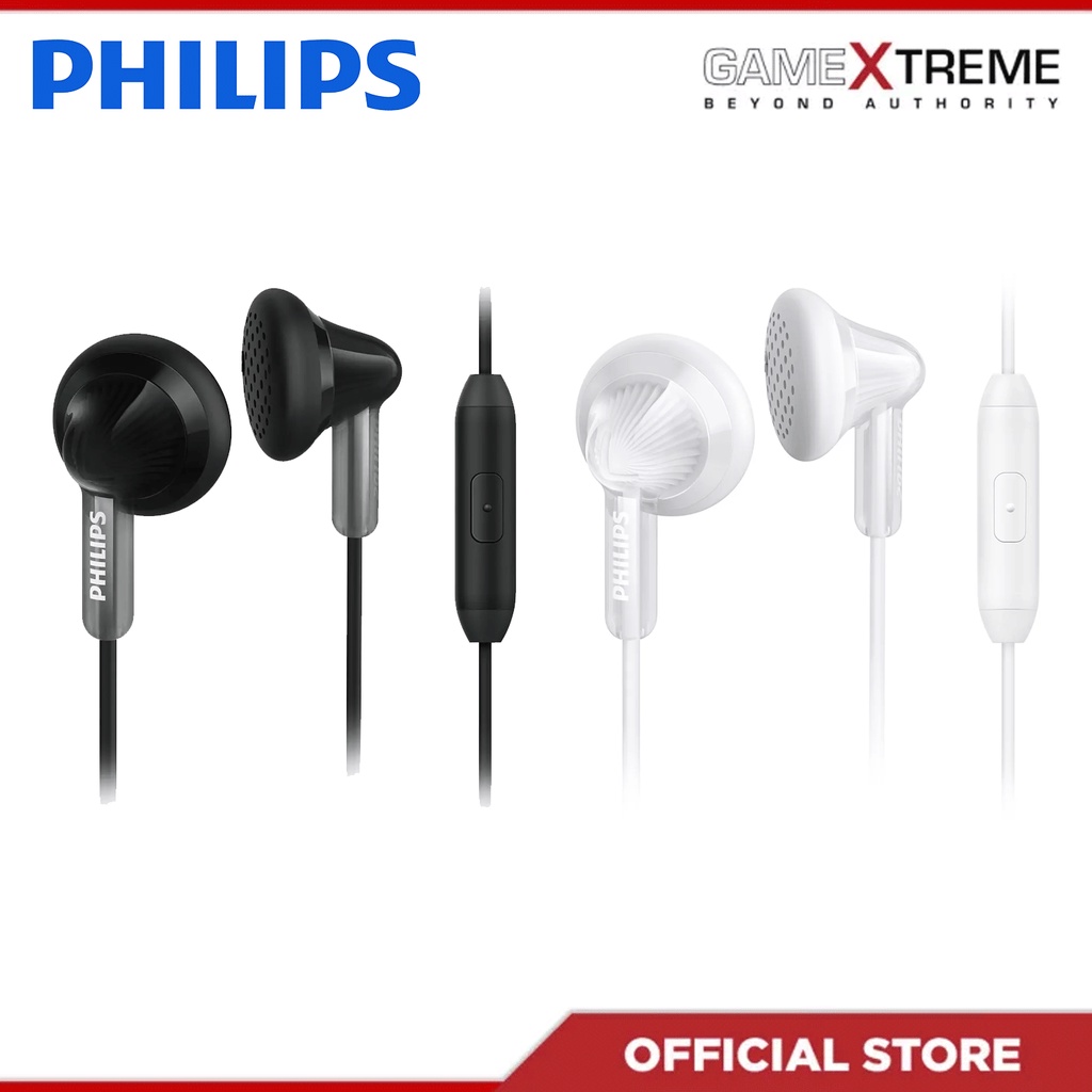 Philips SHE3015 InEar Headphones with Mic (Flexi Grip, Answer Button
