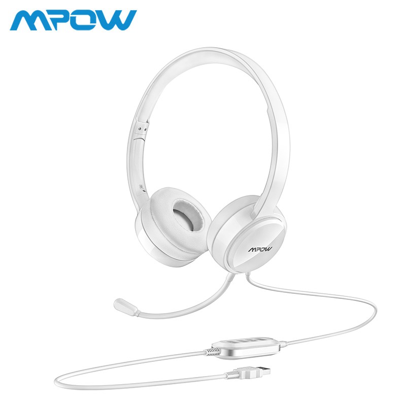 mpow 071 usb headset 3.5 mm computer headset with microphone noise can