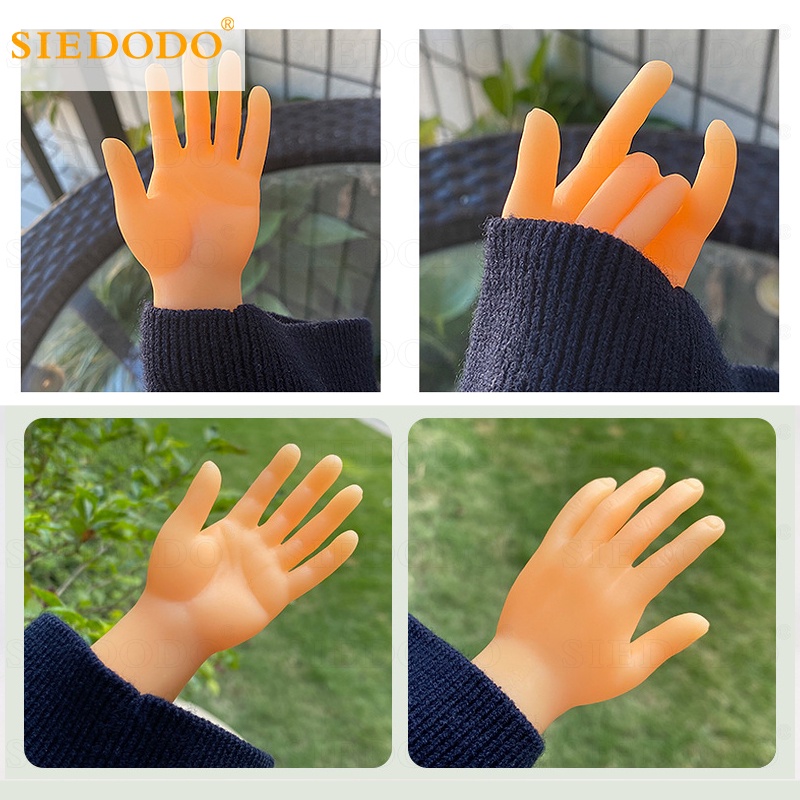 Siedodo Cat Toys Pet Tiktok Funny Cat Toy Rubber Hands Finger Cap Kitten Cat Toy Meme Pet Toys #6