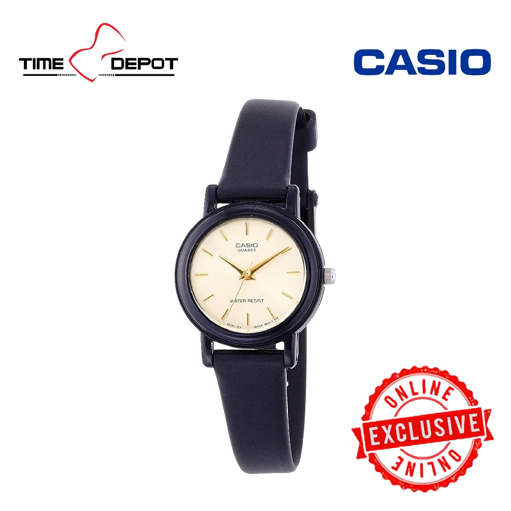 casio black resin strap