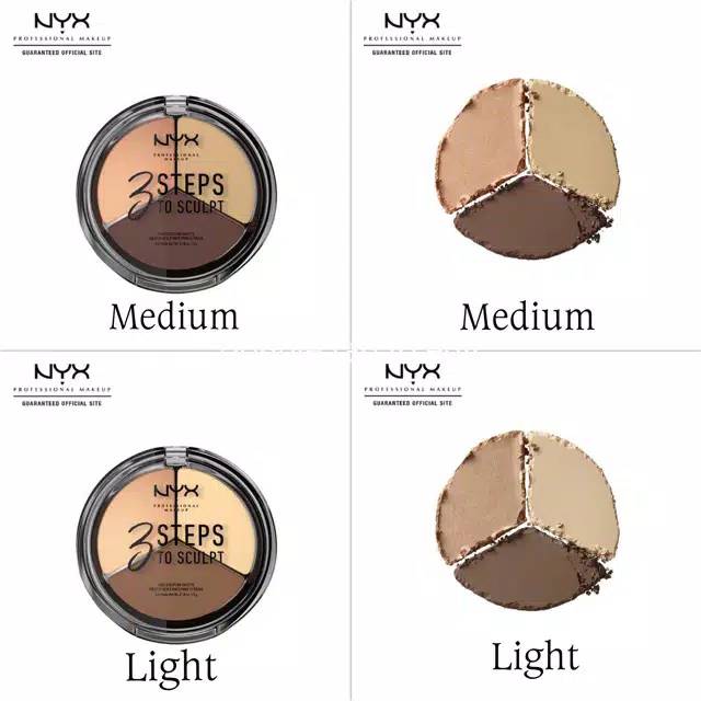 Ompfatma ️ (Original)Nyx Professional Makeup 3 Steps To Sculpt Face  Sculpting Palette | Shopee Philippines