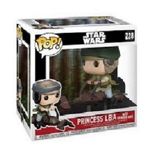 funko pop princess leia speeder bike