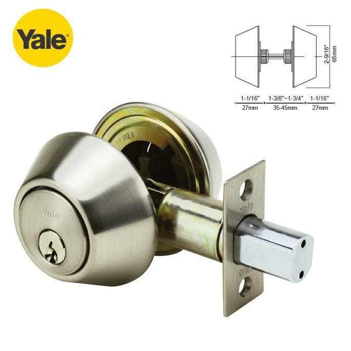 YALE Deadbolt Double Cylinder 8121US32D Shopee Philippines