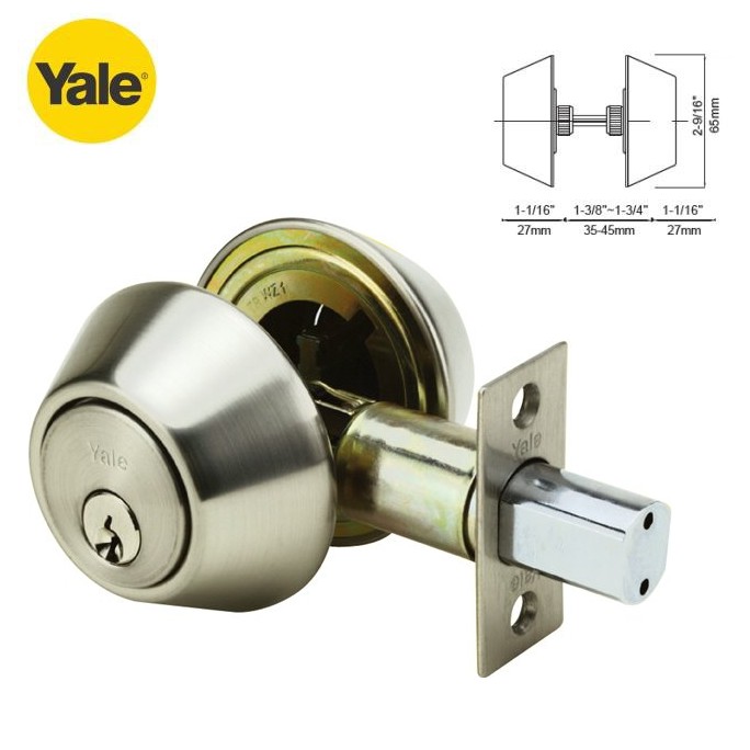 Yale Deadbolt Double Cylinder 8121 Us32d Shopee Philippines 5352