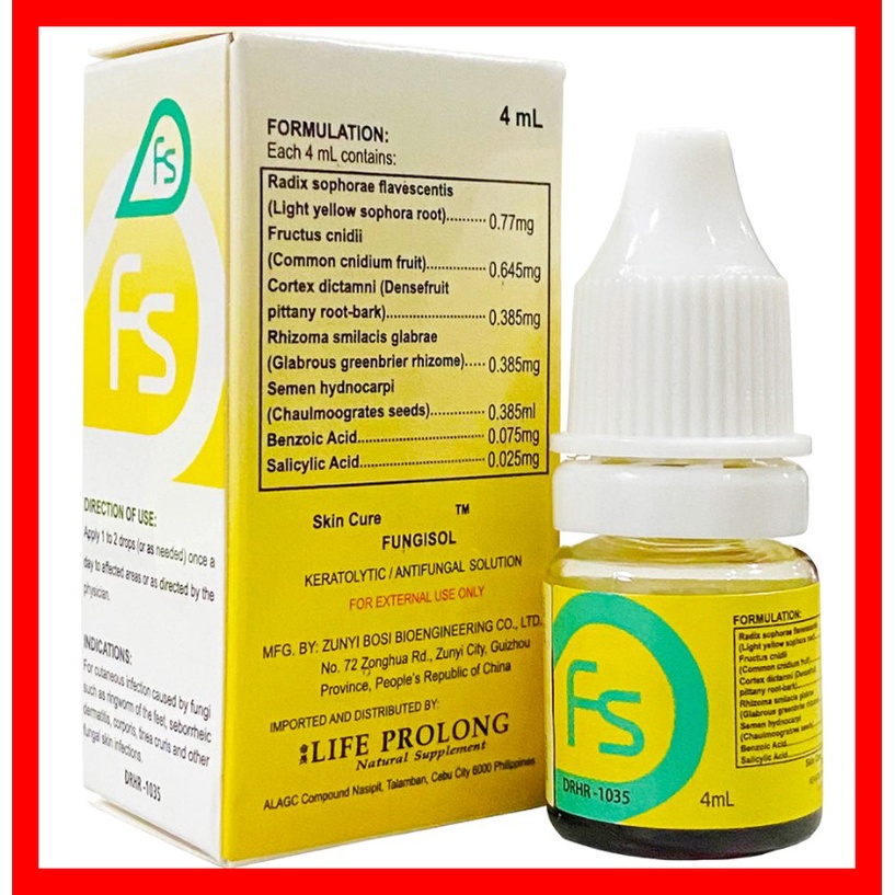 FUNGISOL Fungisol Keratolytic Antifungal Solution 4ML Shopee 