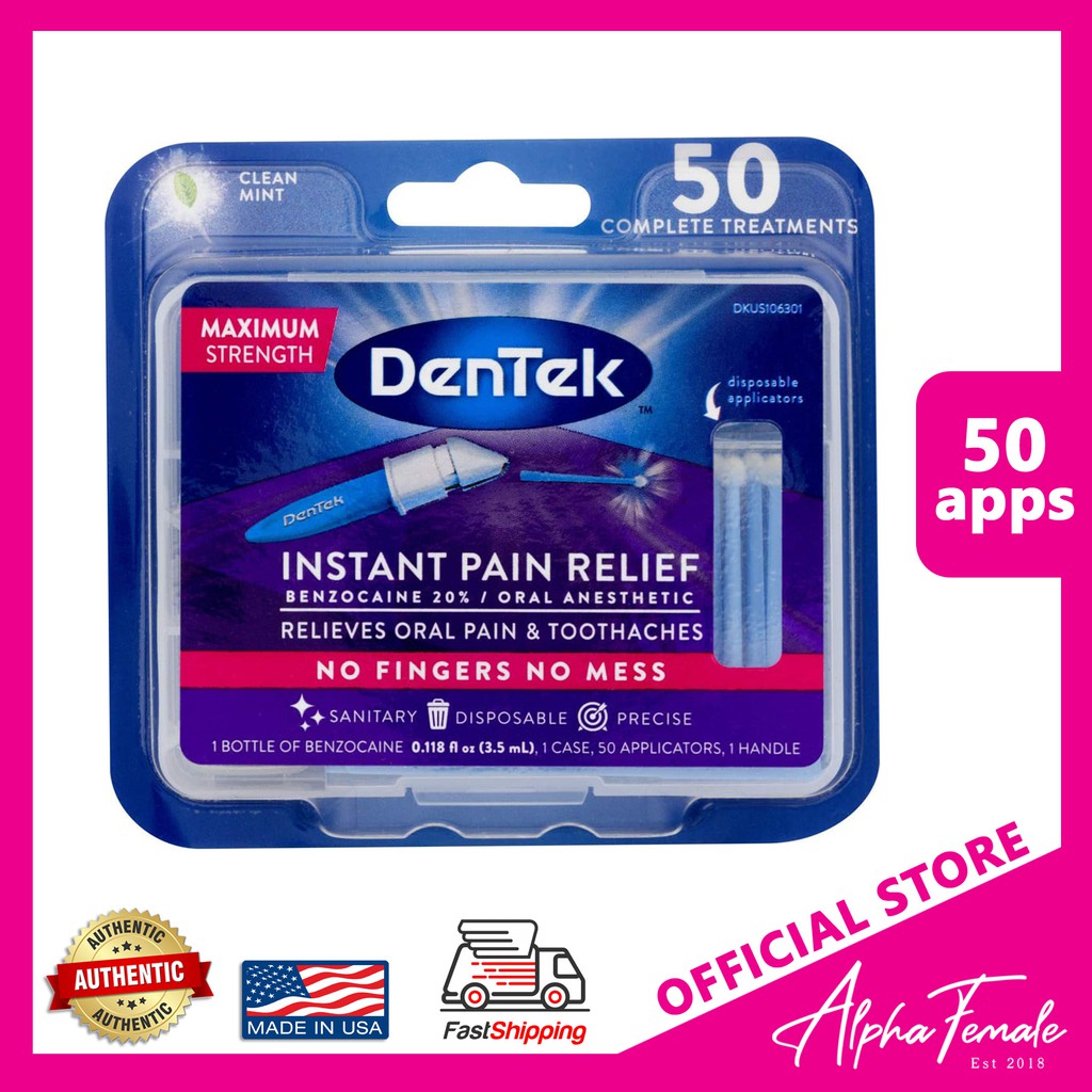 DenTek Instant Oral Pain Relief Benzocaine 20 Oral Anesthetic, for