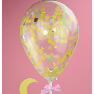 New creative birthday cake decoration balloon transparent Sequin Balloon Party #5