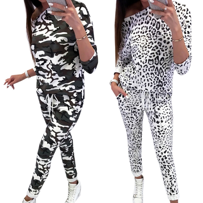camouflage track pants womens
