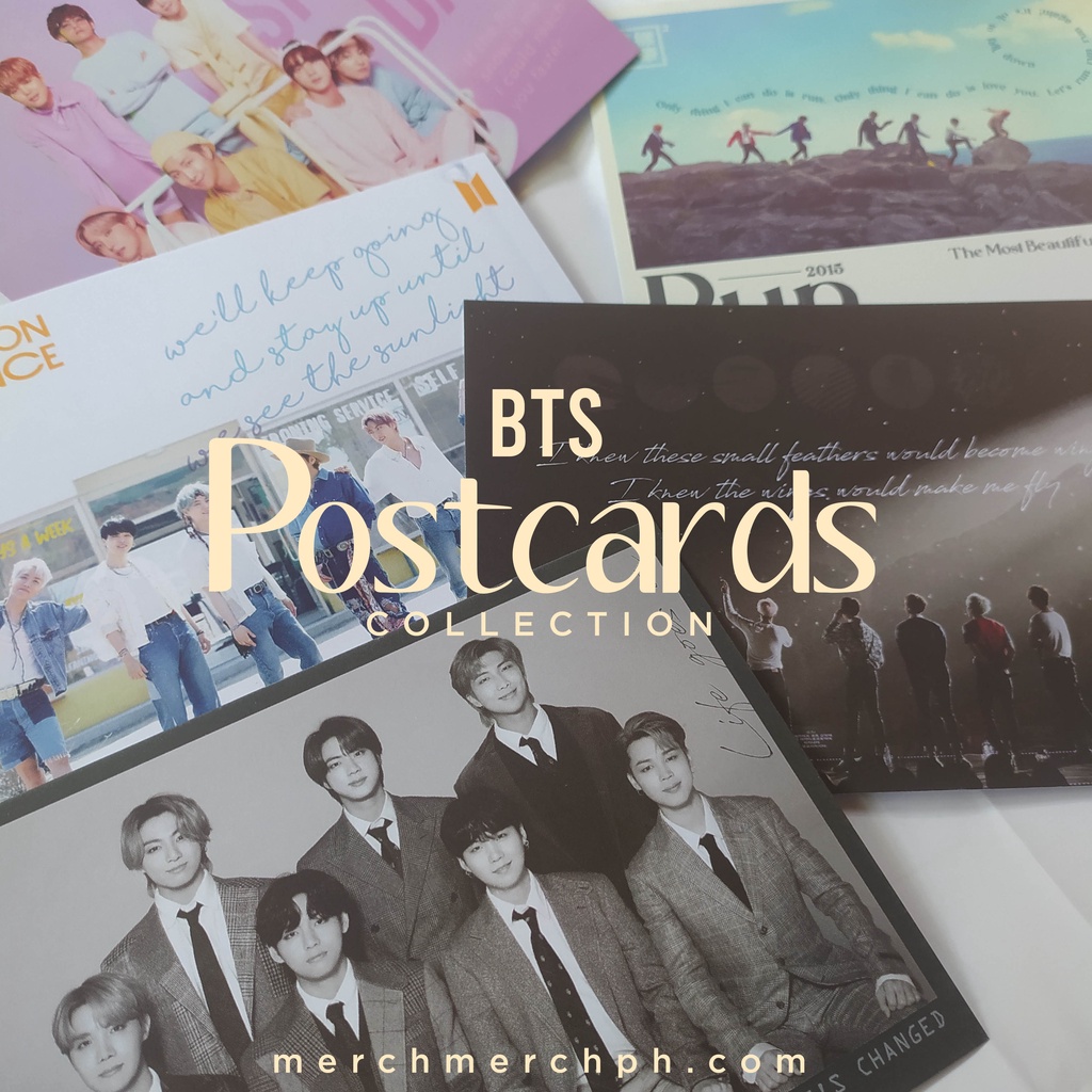 BTS POSTCARD KPOP CARDS FREE STAMPS STICKER KOREAN Shopee Philippines