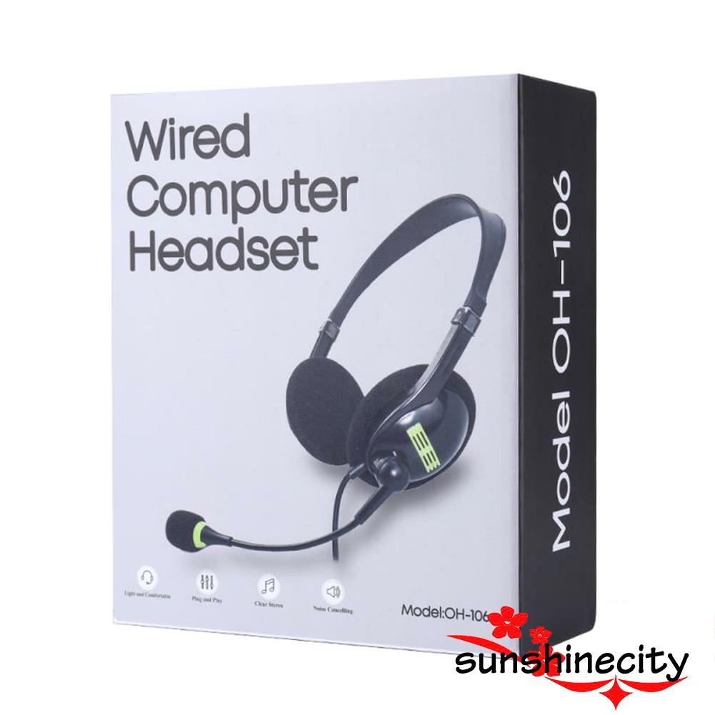 wired computer headset