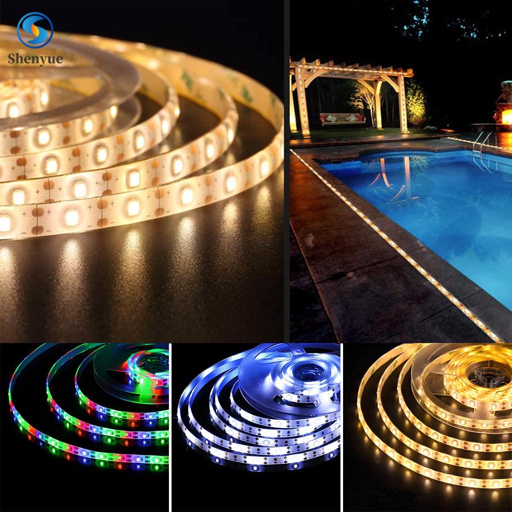 9.84Ft 98 LED Solar Strip Lights Solar Flexible Tape Lights 8 Light ...