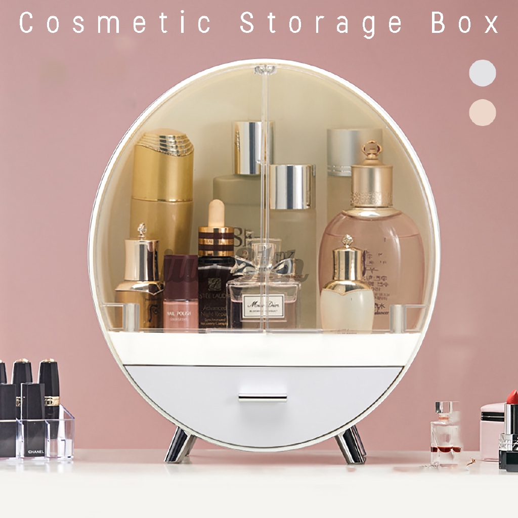 Cosmetic Storage Box Dressing Table Shelf Beauty Acrylic Desktop Transparent Makeup Storage Shopee Philippines