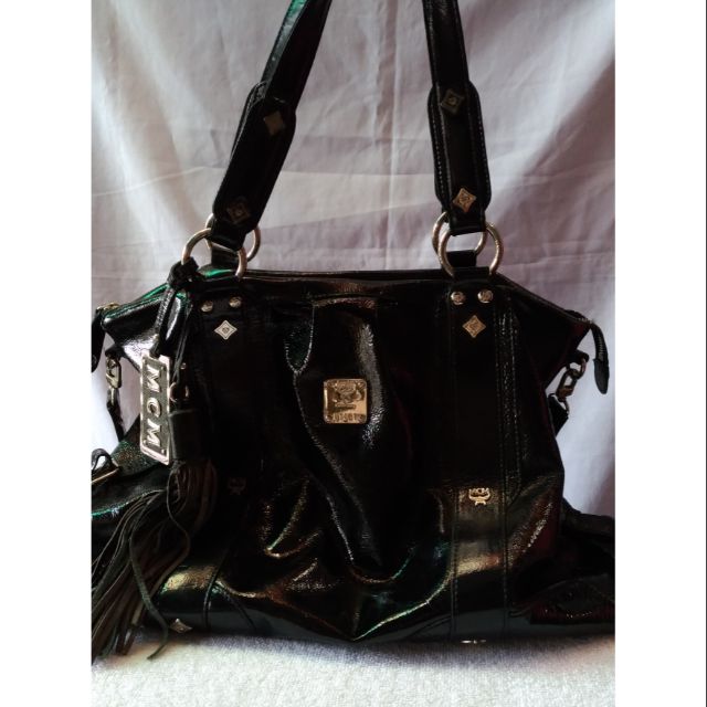 mcm patent leather bags