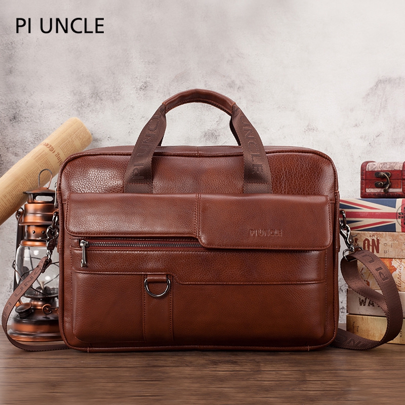 leather business laptop bag