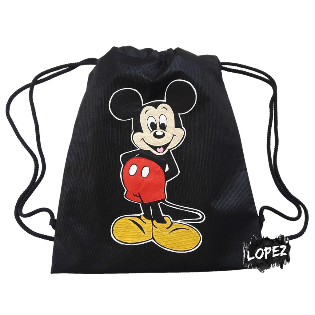minnie mouse drawstring bag