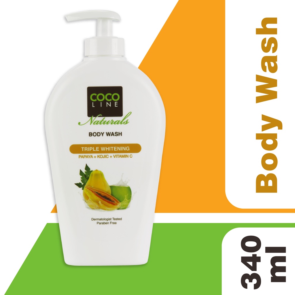COCOLINE Naturals Triple Whitening Body Wash (340ml) Shopee Philippines