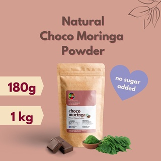 Choco Moringa (Malungay) w/ Stevia, Bunga Brand 180g  (12 serving), 1 kg (65 serving)