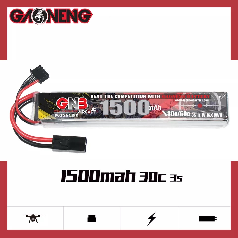 11.1v 1450mAh 30c Voorraad Tube LiPo Batterij, Mini Tamiya