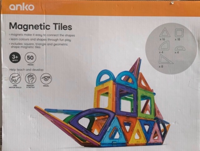 anko magnetic block tiles