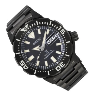 （Selling）Seiko Mons Diver's Expensive Water Resist Day & Date Auto Hand Movement All Black Mens Watc #2