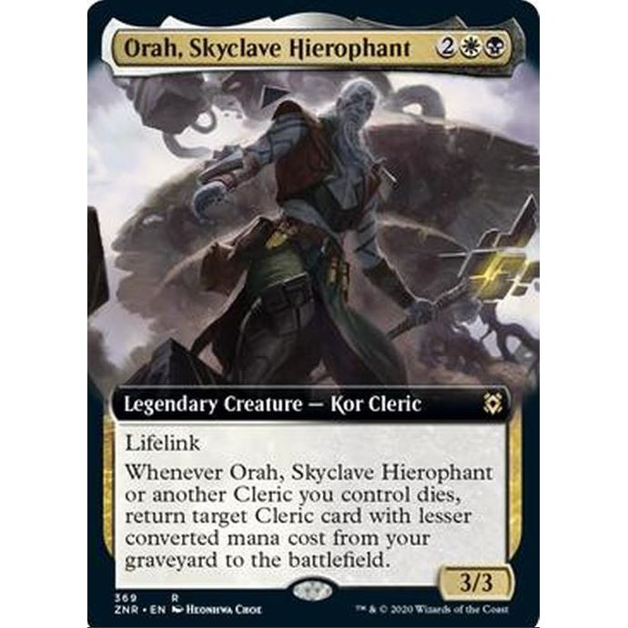 Orah Skyclave Hierophant Extended Art Zendikar Rising NM//MINT Magic MTG