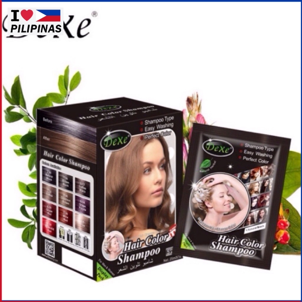 Dexe Hair Color Shampoo Chestnut Brown 25mlx10 Shopee