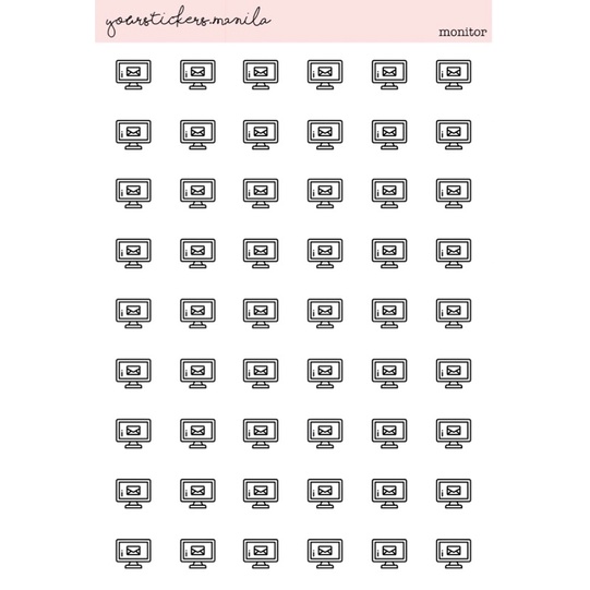 Planner [mini icon] Stickers Monitor Shopee Philippines