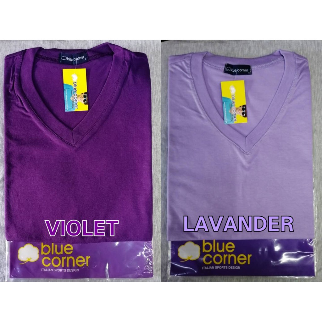 Blue Corner Vneck For Adult (UNISEX) (COLORED) Shopee Philippines