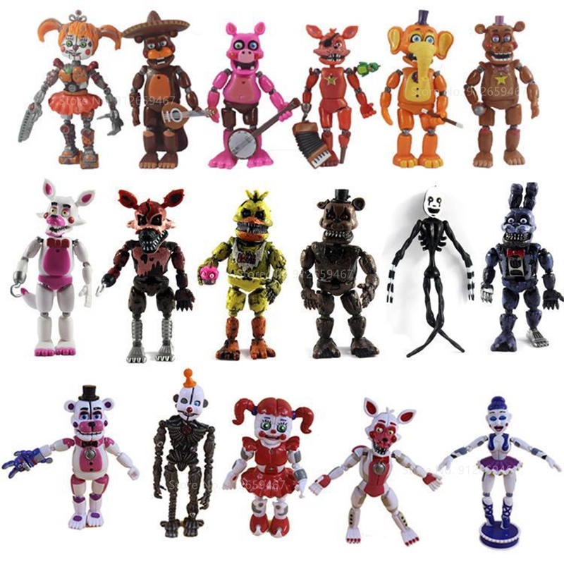 14Style Fnaf Pvc Toys 5 Model Figure Fnaf Toys Sister Location Funtime