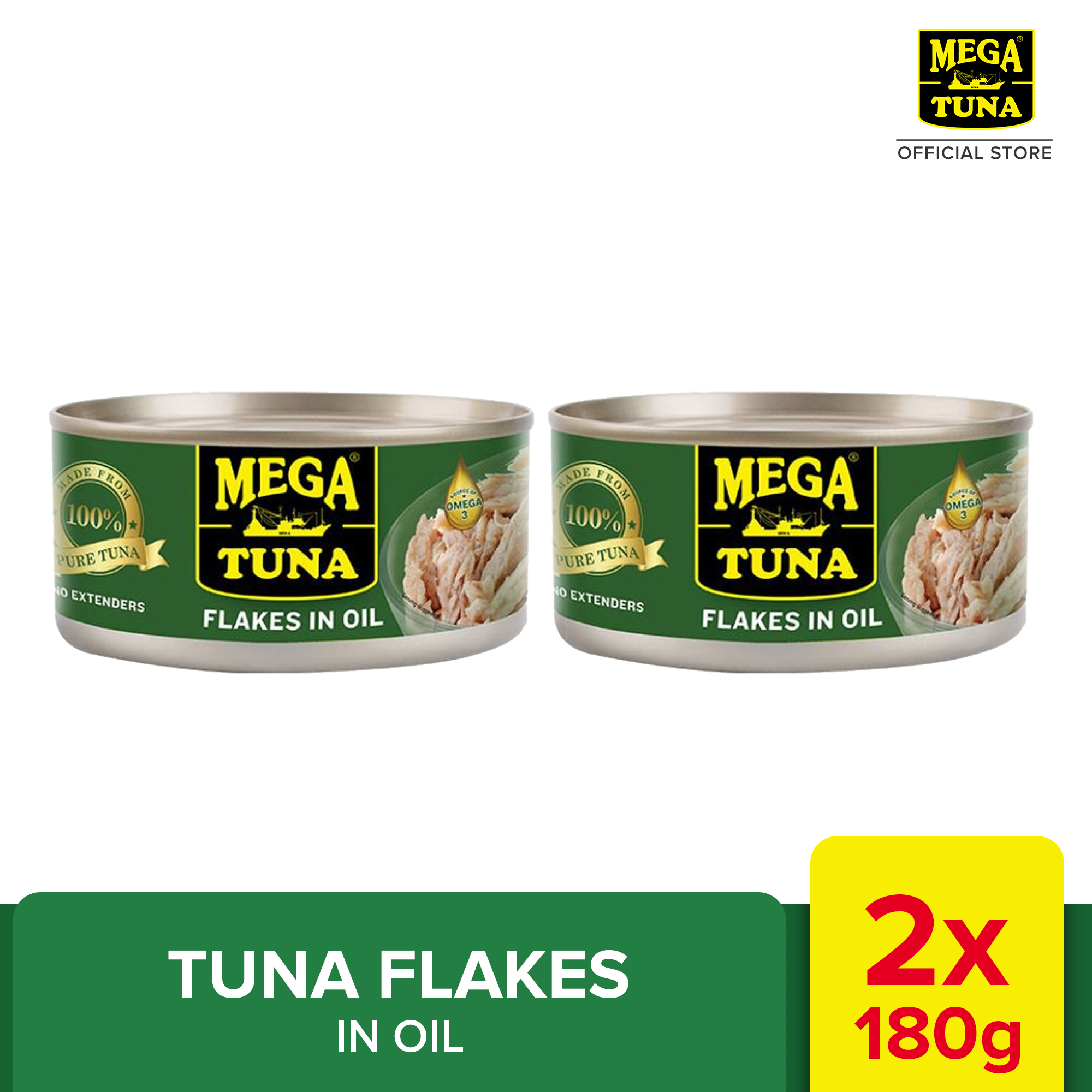 Mega Tuna Flakes in Oil 180g By 2's Shopee Philippines