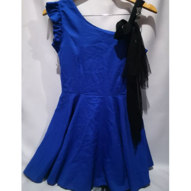 cobalt blue cocktail dress