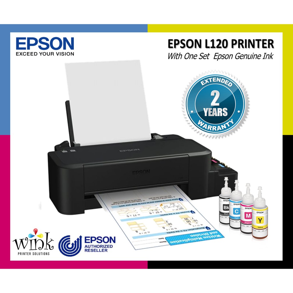 Epson L120 Printer Continuous Ink Tank Brand New Original with Original