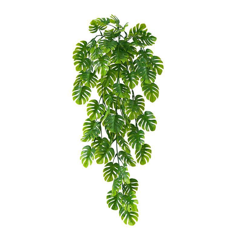 Artificial Hanging Plant Fake Hanging Plants Greenery Tropical Monstera