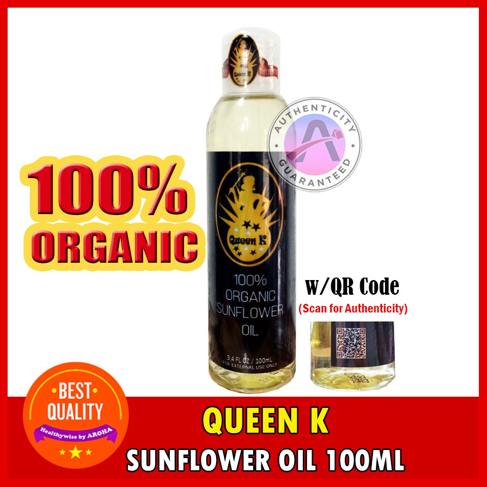 Sunflower Oil 100ml by Queen K Cosmetics (100 Organic) Shopee