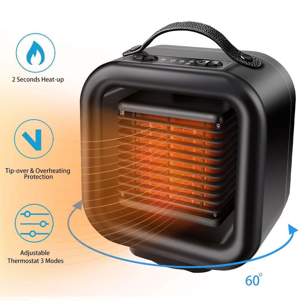 portable electric heater with thermostat