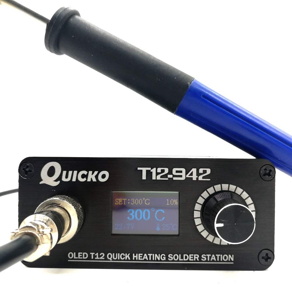 QUICKO MINI T12 STC OLED Digital soldering station 942 electronic soder