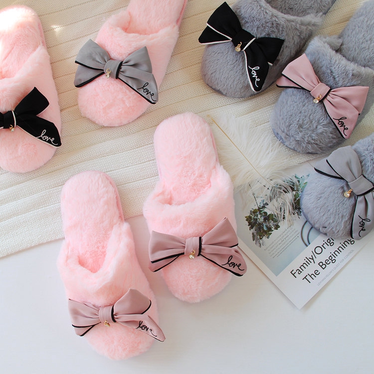 fluffy home slippers